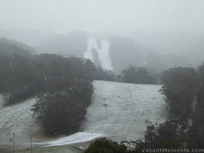 Tuesday morning and the snow had begun settling in the village