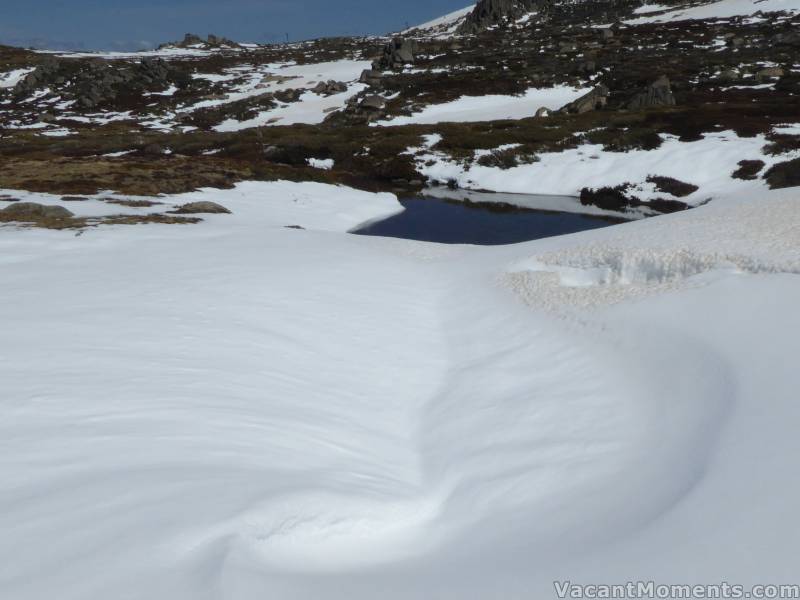 The snow pack is imploding on itself all over