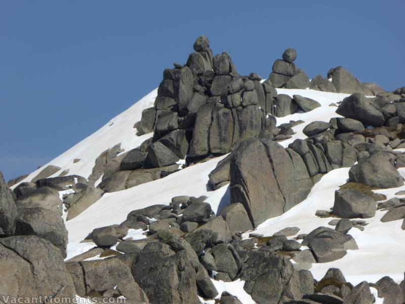 One of the main attractions on the main range is host of rock formations