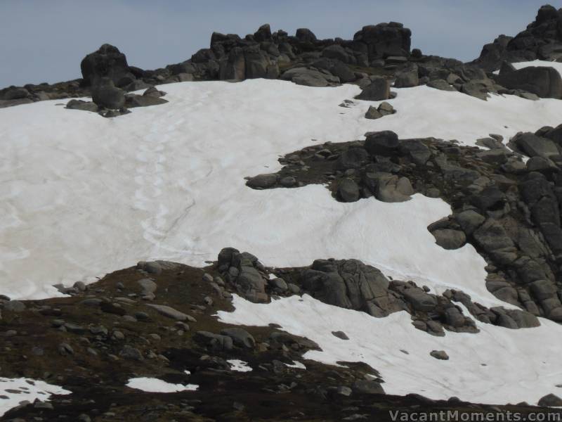 Less turns on the Main Face of the 'hill'