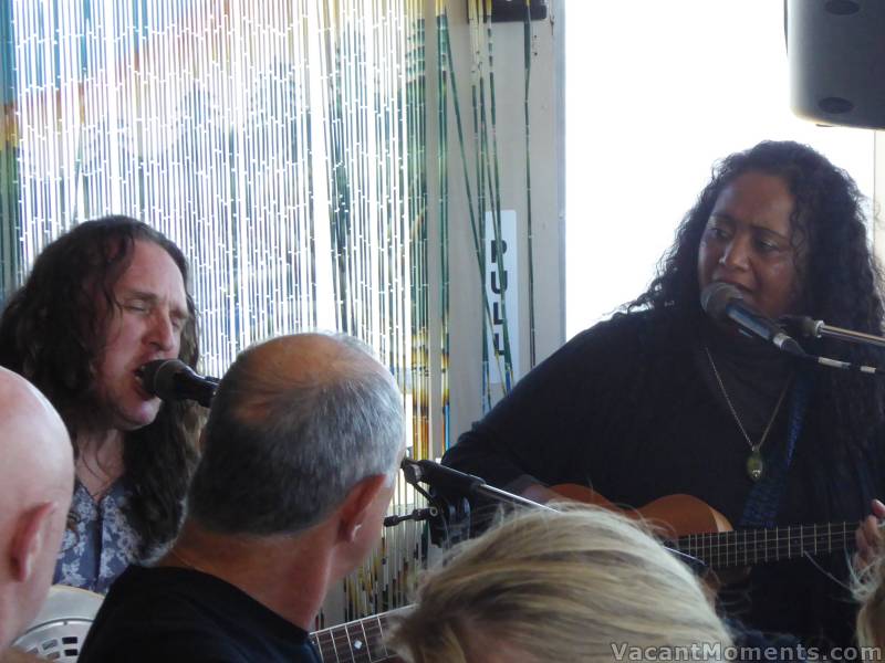 Phil and Trudy played for the sold-out Saturday lunchtime crowd at Eagles Nest