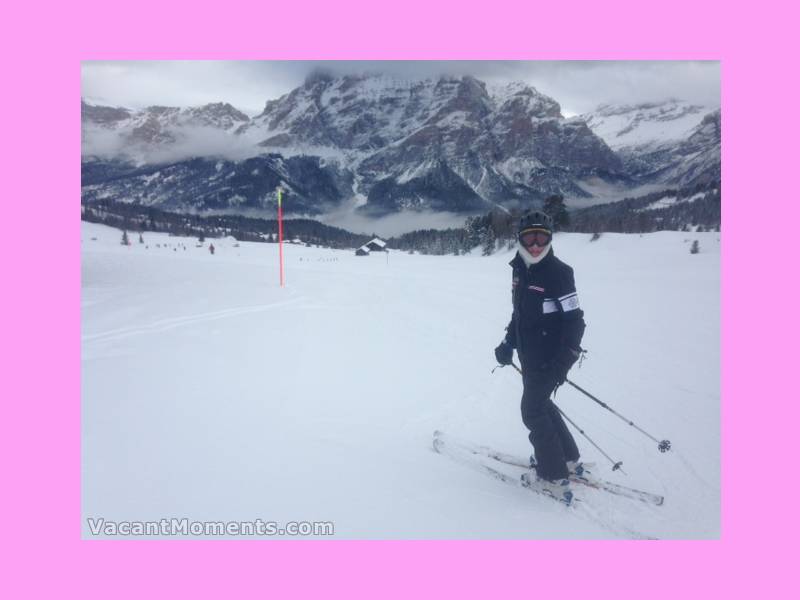  Marion doing precisely what put her in hospital last year<BR>Turning around whilst on skis