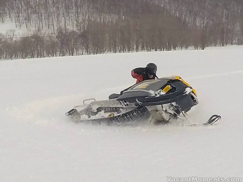 Peter's second favourite pastime this year in the Rusutsu powder is ...