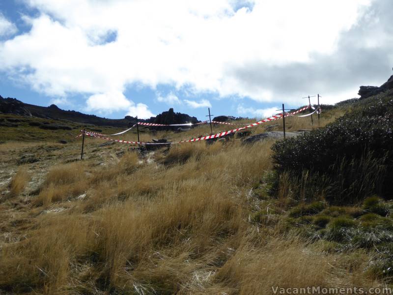 Burial Site for the old ski school hut that served as a storage shed behind Eagles Nest above the Basin