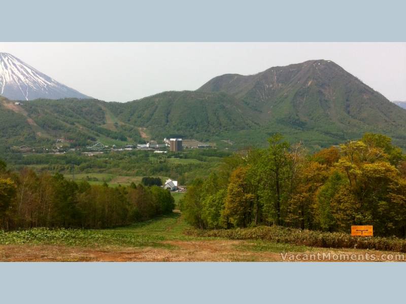 Looking back towards the main part of Rusutsu Resort