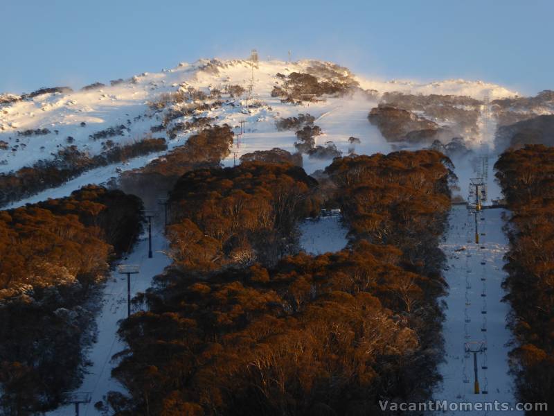 First rays on Tuesday morning