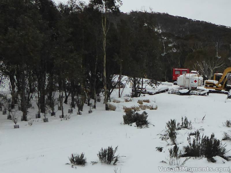 My Meadows snow depth indicator replaced by bales of straw