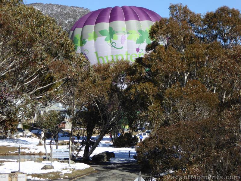 Something I've never seen before - not parliament but<BR>Hot Air Balloon on the Village Green