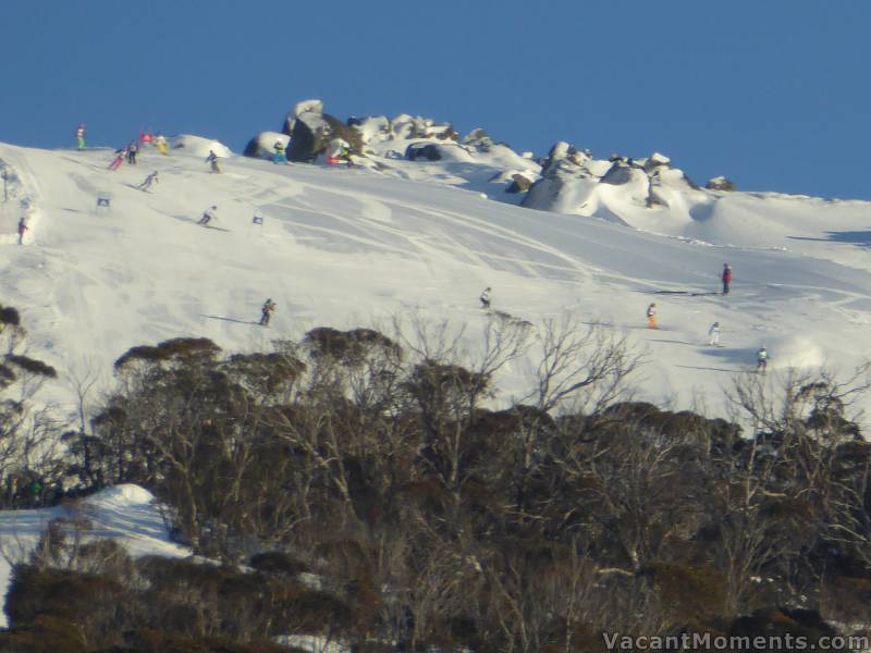 The rest of the Men's Veteran pack coming down Little Merritts