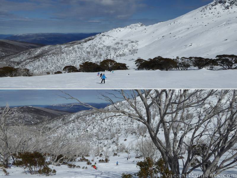 The pied piper was back on her way to DHG on Thursday, on slightly slicker snow than Tuesday