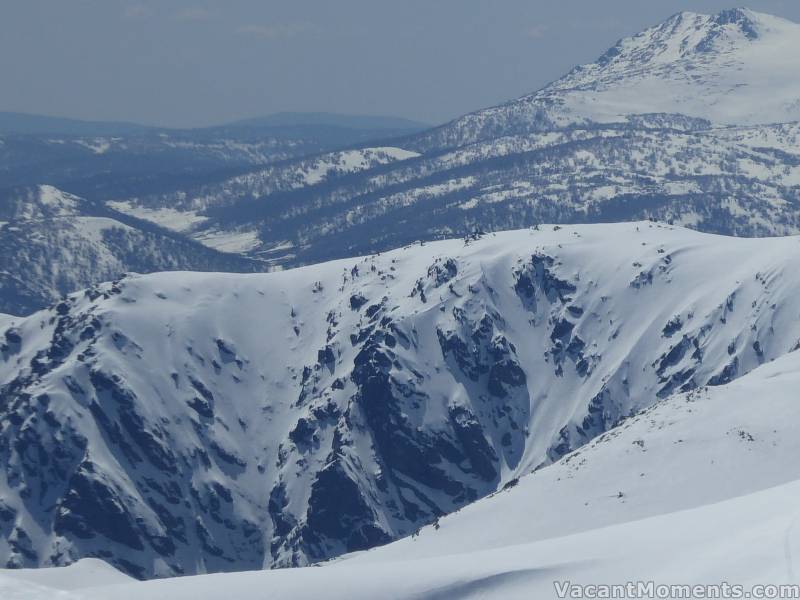 View north from Etheridge to Watsons Crags<BR>Can someone tell me if it is Mt Tate, Mt Anderson or what in the top right?