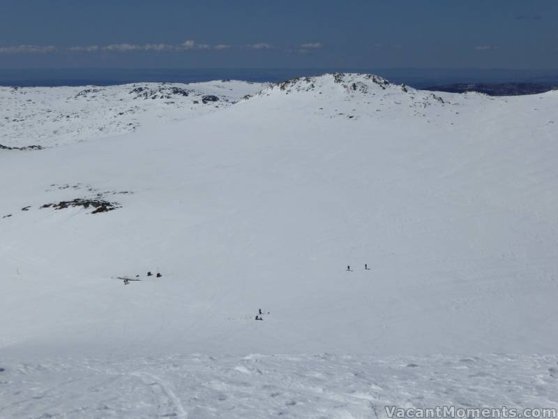 Looking east from Mt Kosciuszko across Rawson Pass to Mt Etheridge