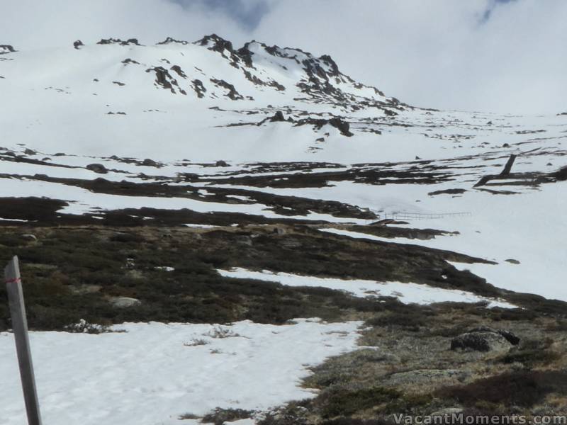 Looking out to Sig Hill from the Traverse from Basin