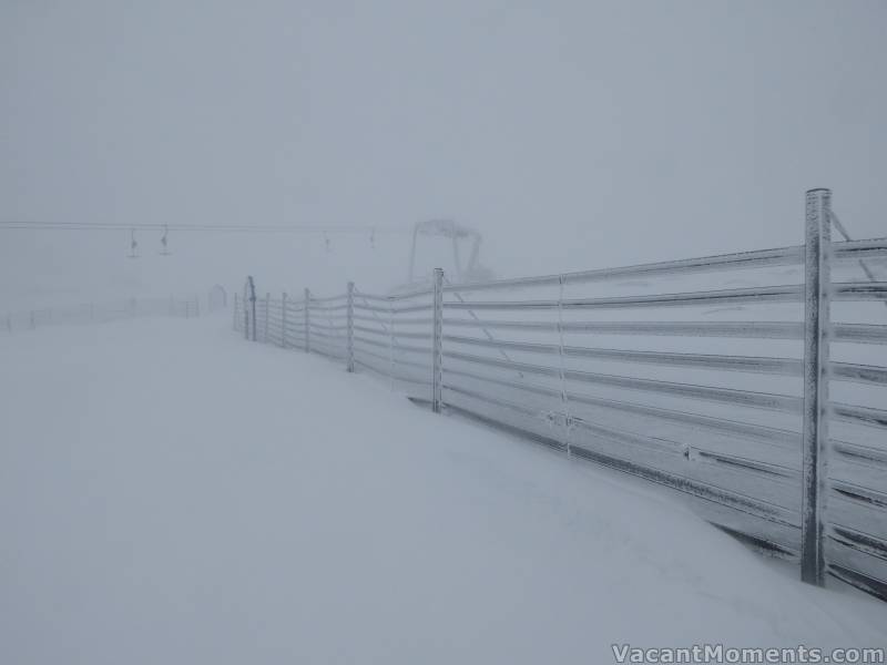 In the 'white room' at the top of Sponars