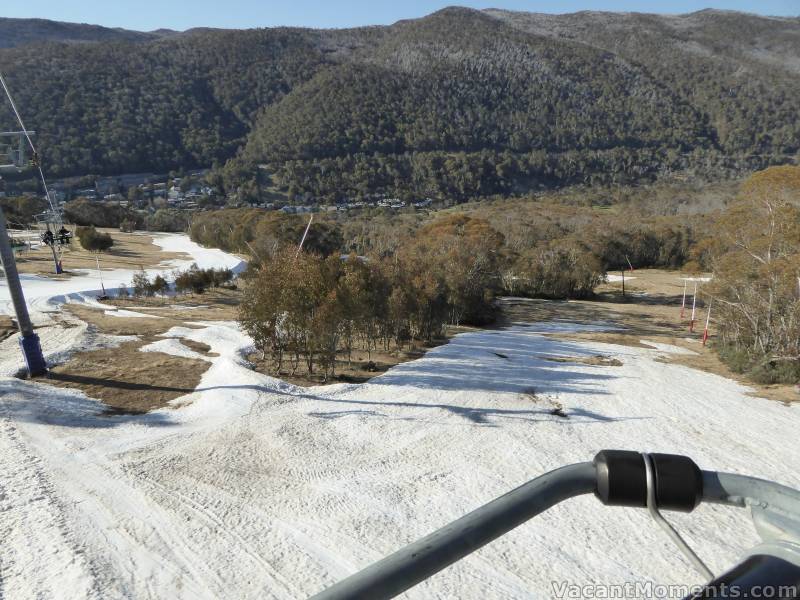 The remains of Lower World Cup with Supertrail in far left of shot