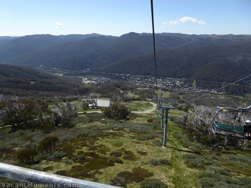 Looking down to the village from Kosi chair