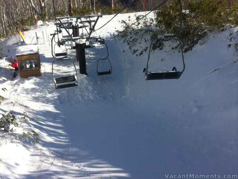 Yesterday, with the early season lift up and operational