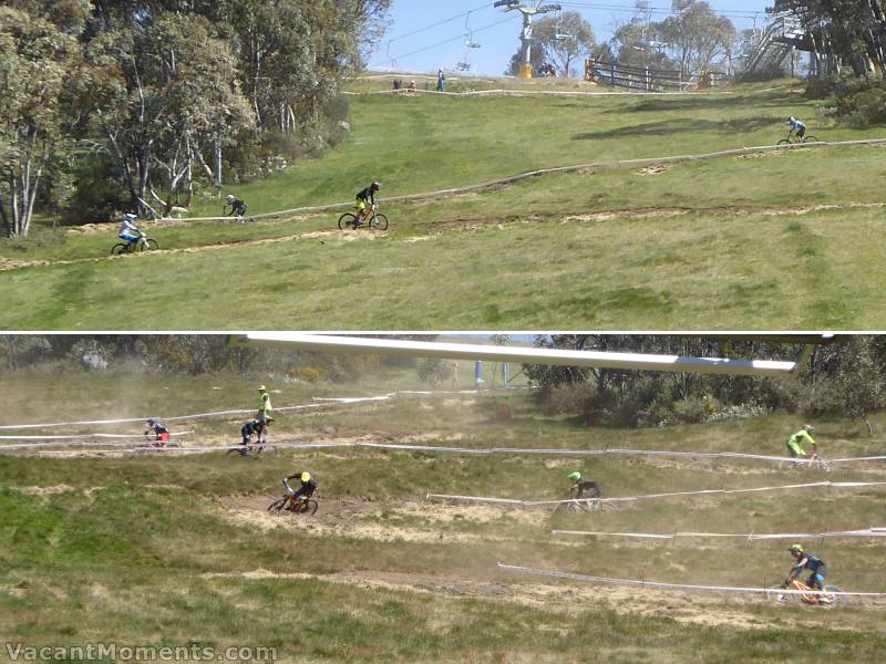 Meanwhile back in Thredbo, mountain biking is popular - to the point of crowded