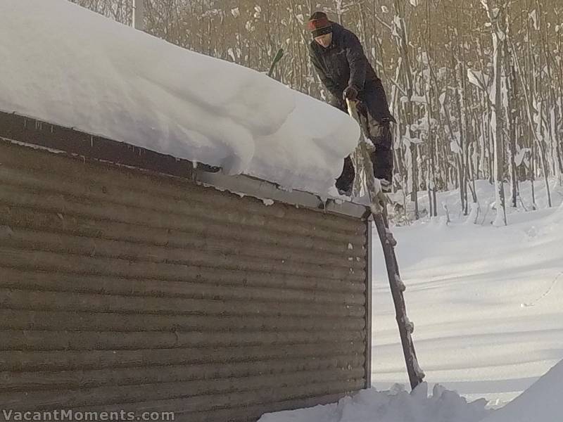 Of course big snow falls lead to snow clearing<BR>Peter about to start shovelling