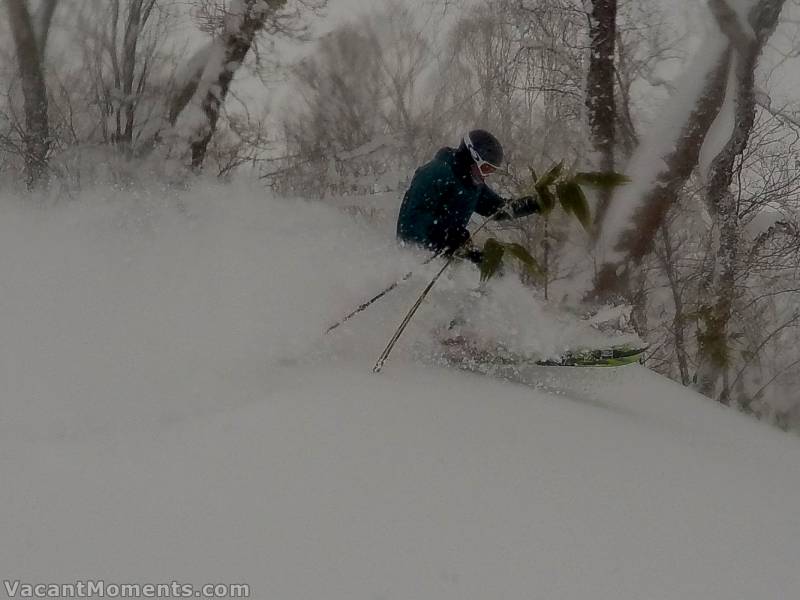 Meanwhile, over in Rusutsu, Lucky Phil enjoys the freshies