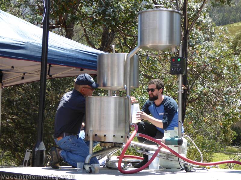 How cool to have your own mobile brewing kit to take on those BBQ trips :-)