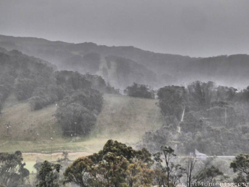 When the storm hit Thredbo with torrential rain on Wednesday afternoon