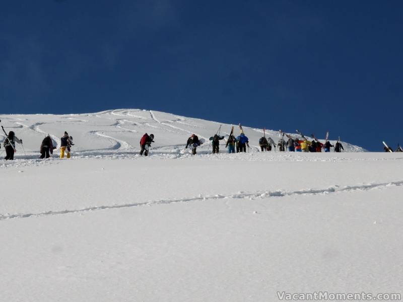 As I remember it was around 800 steps from lift to peak<BR>many of those steps being quite step