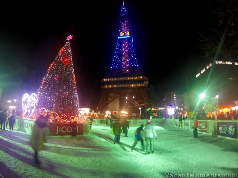 Light displays and ice skating