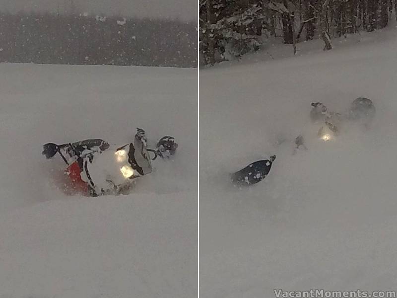 Peter found a field that had not been touched since the beginning of winter so it was deep ...