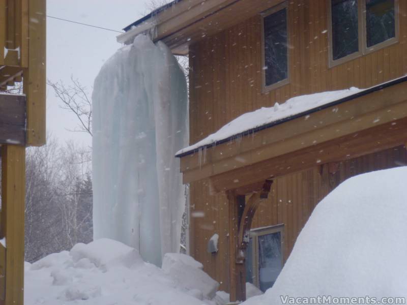 Too big for a fireman's pole - the new trend is in having your own personal ice climbing wall