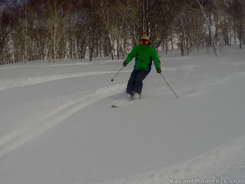 Peter still finds time to take some skier photos