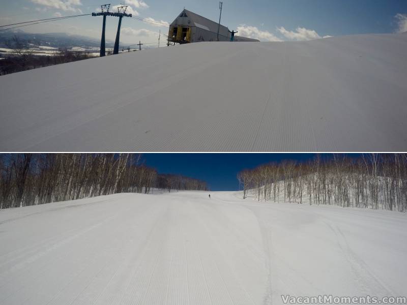 So many untouched groomers, so much room for big Super G turns