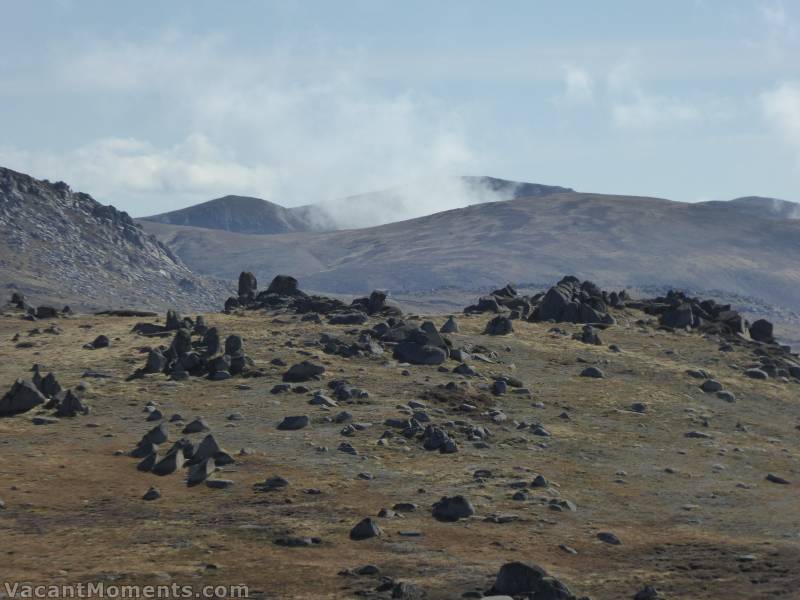 Carruthers volcanic crater showing signs of life<BR>or am I just pulling your leg ;-)