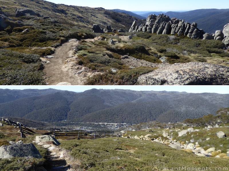 Different aspects of Thredbo Valley that are on show from the new track