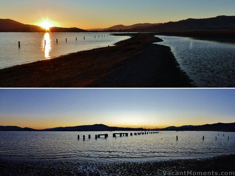 Rosco observed the ANZAC Day sunrise over the Hume Weir