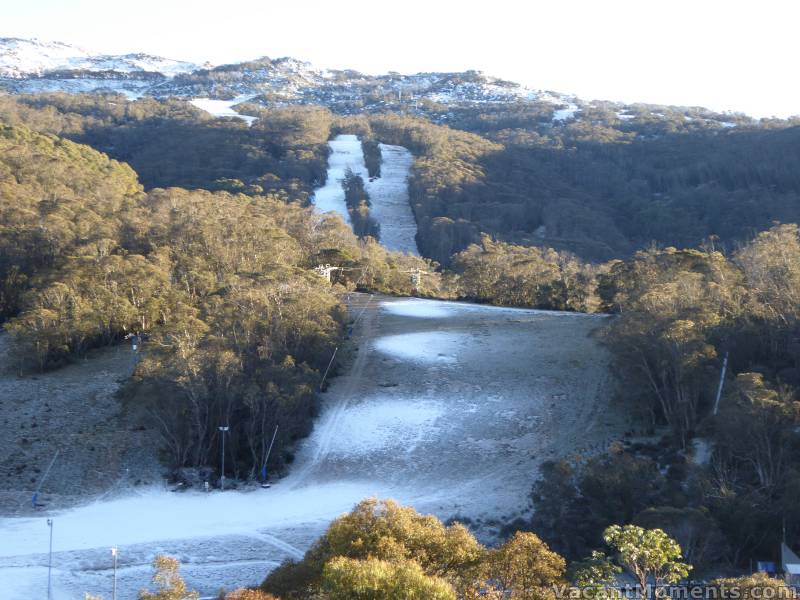 Snow making was quite extensive on Monday night