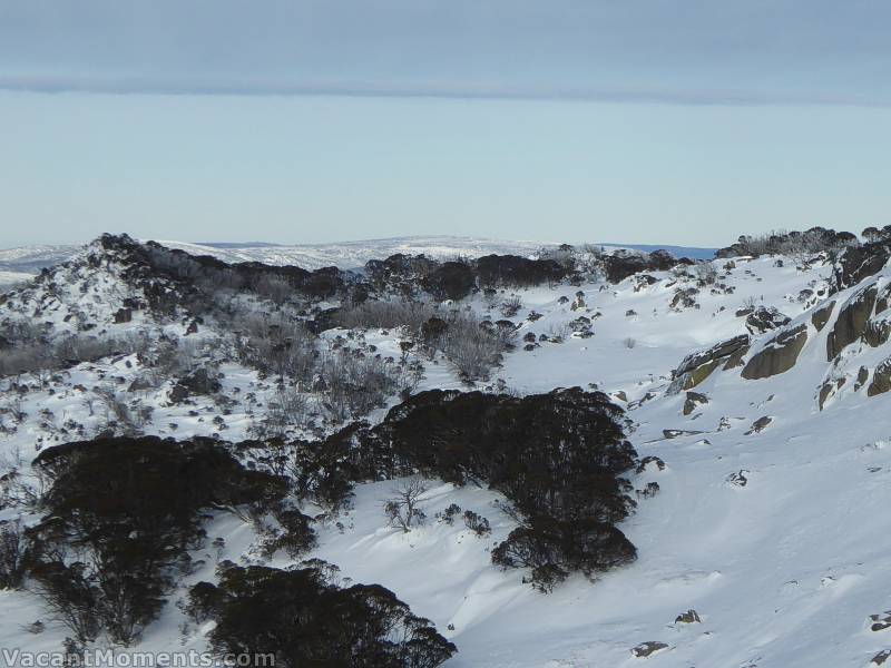 This morning (Monday) looking at the snow covered ranges well beyond Saturday Peak and The Basin.