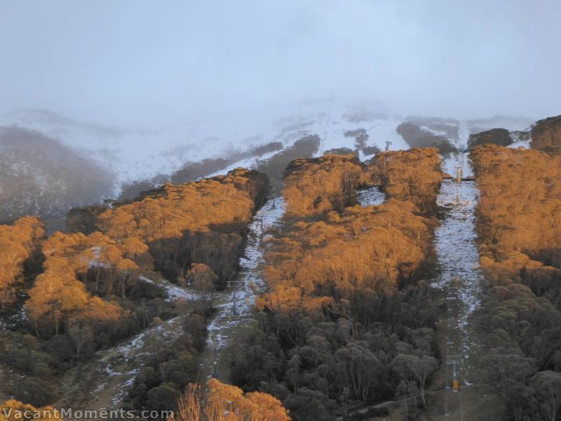 Yesterday morning as sunrise broke over Crackenback