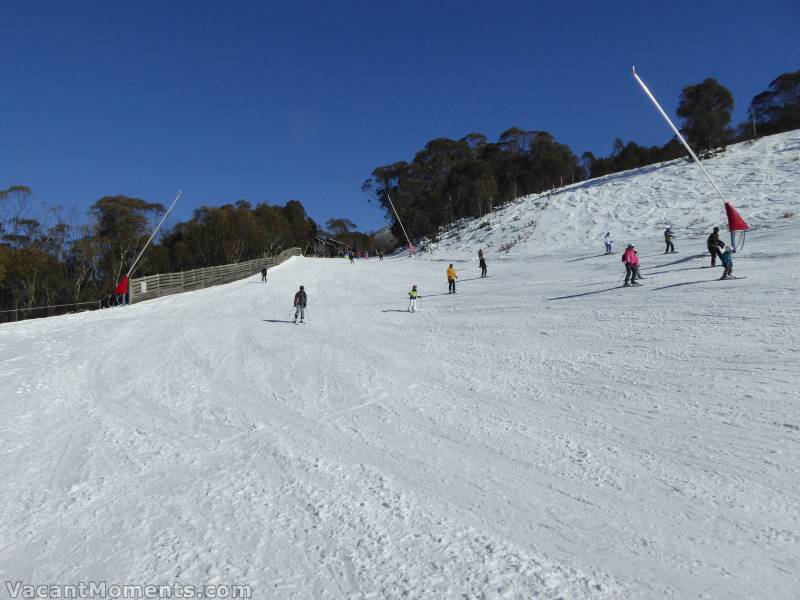 The Supertrail below Ski-in Ski-out looking like a real ski run<BR>Can't complain about that deep blue sky :-)