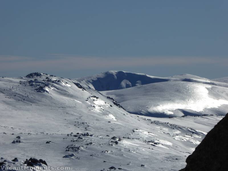 But that was all I saw of the human race as I looked out to<BR>Etheridge in the foreground and Club Lake chutes in the background amongst acres of frozen bubble-wrap