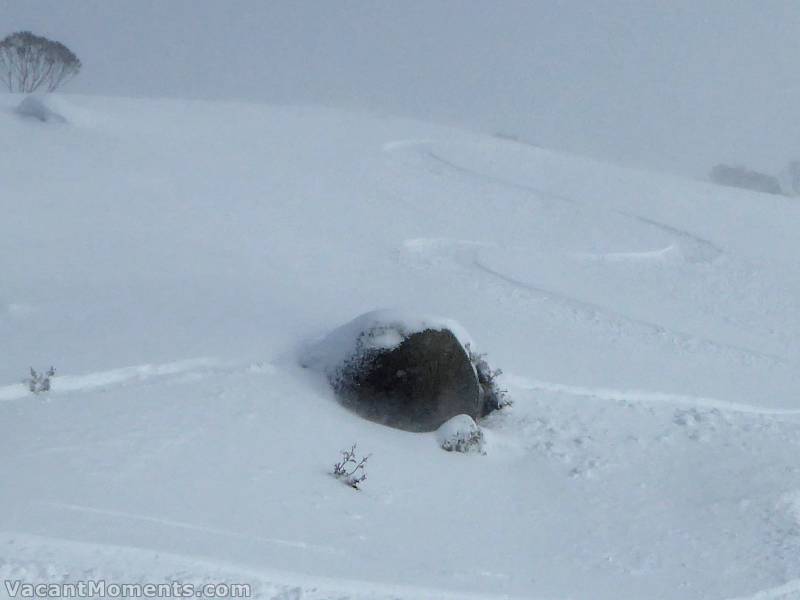 First tracks down the top of Cannonball were sweet but I still bailed at  mid station