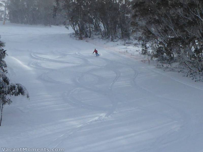 There were some lovely runs with freshies to be had<BR>Sundance (open again) was not one of them