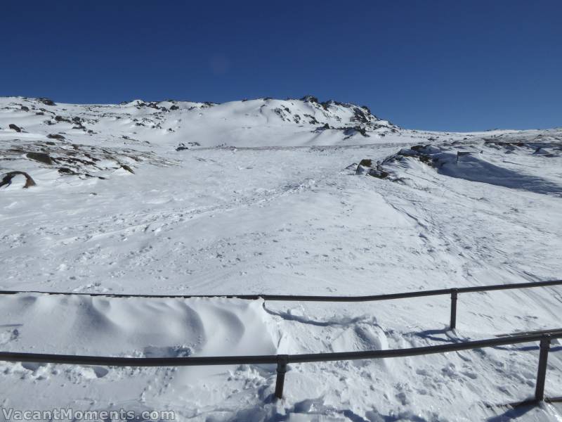 That regular shot from the bridge but taken this time from behind the bridge<BR>standing on the snow covered Merritts Creek