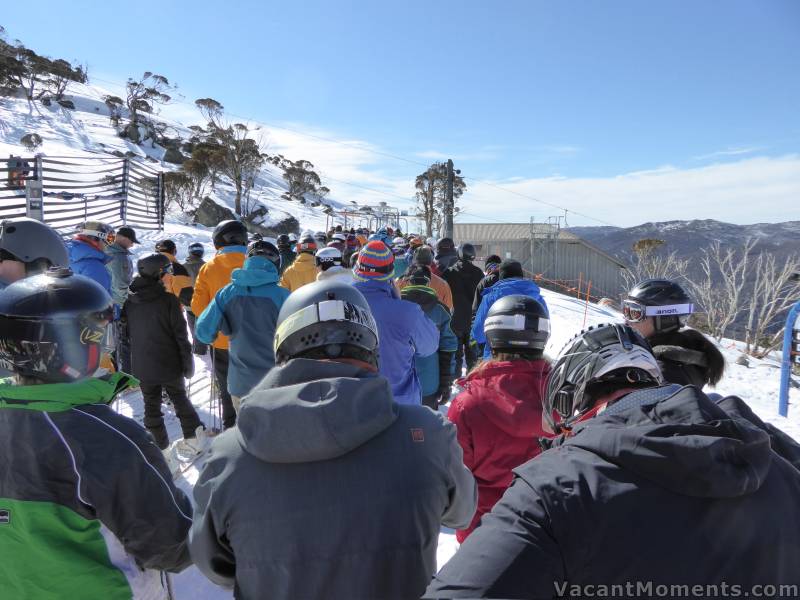 Sunday Basin queue 100% bigger than on Saturday