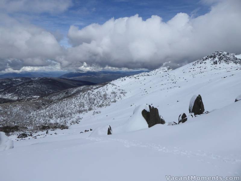 Today - Wednesday:- Trekking high into Bogong Valley