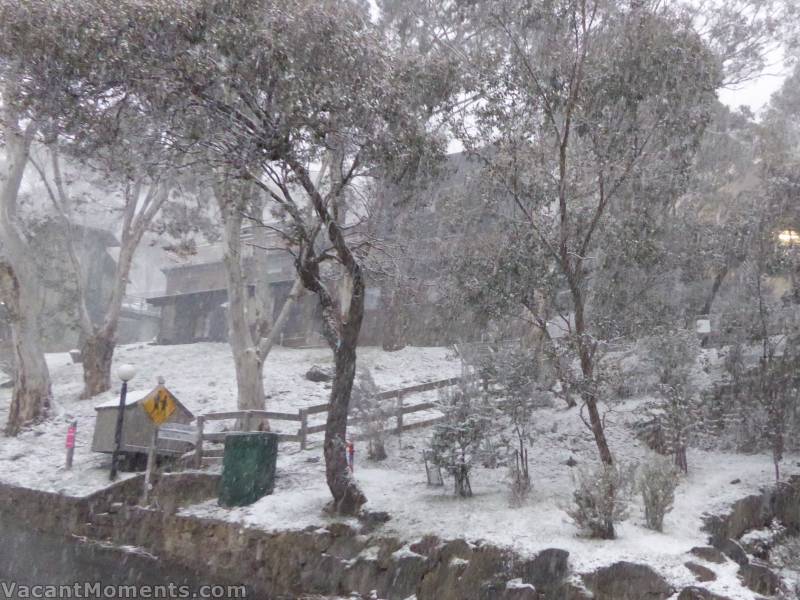 Yesterday evening's surprise snowfall