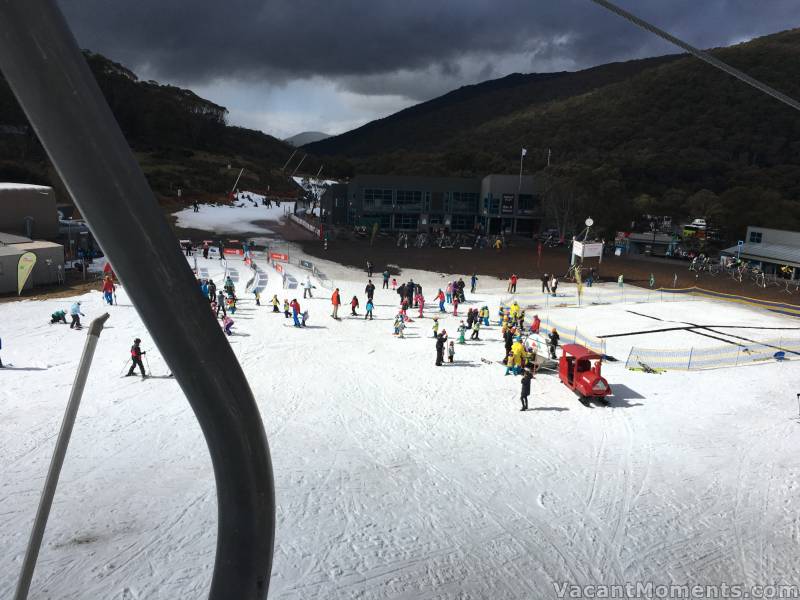 Looking towards Jindabyne - photo courtesy of Peter<BR>Amazing light with the black clouds heading to Jindabyne