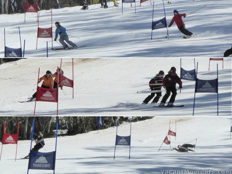 The ladies tele division was hot, the ladies alpine fast, the men had a few issues