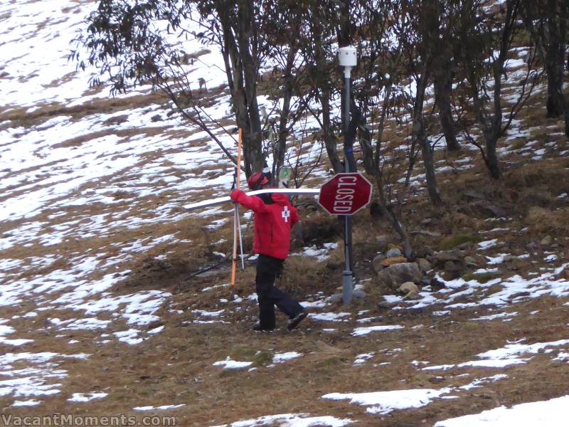 And this sums it up well - pulling up the Closed signs