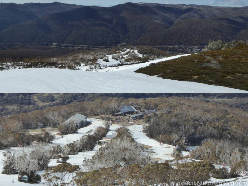 Looking down to Cruiser from Wiamea - close up of Merritts area with no crowds